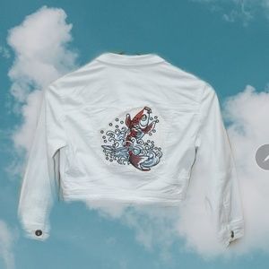 Vintage customized jacket koi